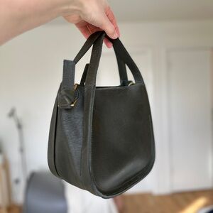 Madewell Bottle Green Leather Crossbody Bag